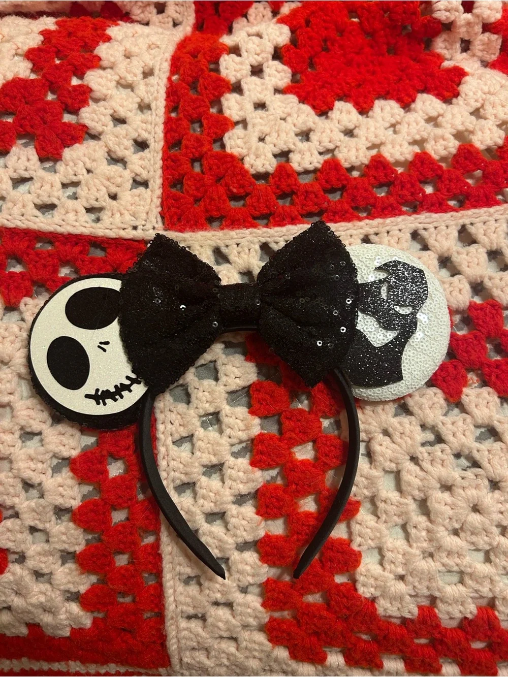 Jack and Oogie mouse ears headband